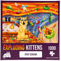 Exploding Kittens 1000pcs Spicy Scream Jigsaw Puzzle