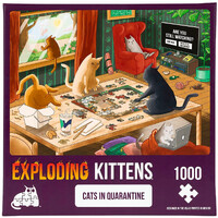 Exploding Kittens 1000pcs Cats in Quarantine Jigsaw Puzzle