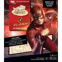 Incredibuilds The Flash Book and 3D Wood Model