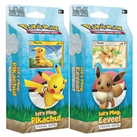 Pokemon Sun & Moon Lets Play Pikachu & Eevee Theme Deck