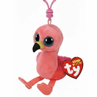 TY Beanies Gilda - Pink Flamingo Clip Beanie Clips Plush Toy