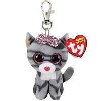 TY Beanie Boos KIKI - Grey Cat Clip