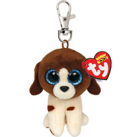 TY Beanie Boos MUDDLES - Brown/White Dog Clip