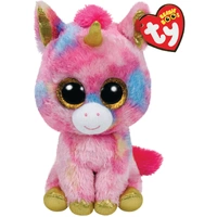 TY Beanies FANTASIA - Multi Unicorn Reg Beanie Boo Plush Toy