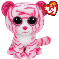 TY Beanies Asia - White/Pink Tiger Reg Beanie Boo Plush Toy