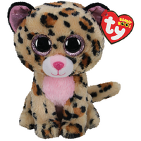 TY Beanie Boos LIVVIE - Brown/Pink Leopard Reg