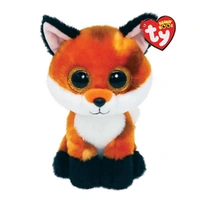 TY Beanie Bellies MEADOW - Orange Fox Plush Toy