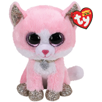 TY Beanie Boos FIONA - Pink Cat Med
