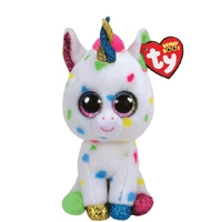TY Beanies HARMONIE - Speckled Unicorn Reg Beanie Boo Plush Toy