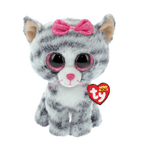 TY Beanie Boos KIKI - Grey Cat Med