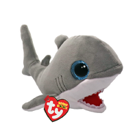 TY Beanies FINNEGAN - Gray Shark Reg Beanie Boo Plush Toy