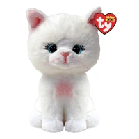 TY Beanies Amelia - White Cat Reg Beanie Boo Plush Toy