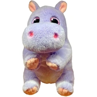 TY Beanies HENRIETTA - Purple Hippo Reg Beanie Belly Plush Toy