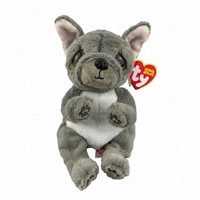 TY Beanies Wilfred - Grey Dog Beanie Belly Plush Toy