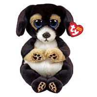TY Beanie Bellies RANGER - Black Dog Plush Toy