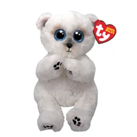 TY Beanie Bellies Wuzzy - White Bear Plush Toy