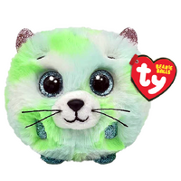 TY Beanie Balls EVIE - Green Cat Ball