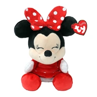 TY Beanies Minnie Mouse - Floppy Beanie Baby Disney Plush Toy