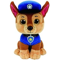 TY Beanies CHASE- Dog Shepherd Floppy Beanie Baby Paw Patrol Plush Toy