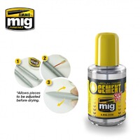 Ammo by MIG Accessories Medium Dense Cement - Slow Dry (Polyester Plastic Glue)