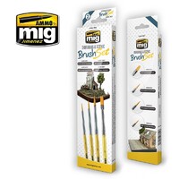 Ammo by MIG Brushes Dioramas and Scenic Brush Set