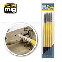 Ammo by MIG Brushes Rubber Brush Set