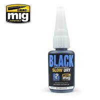 Ammo by MIG Accessories Black Slow Dry Cyanoacrylate