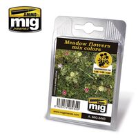 Ammo by MIG Dioramas - Laser Cut Plants - Meadow Flowers Mix Colors