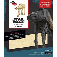 Incredibuilds Star Wars AT ACT 3D Wood Model and Book