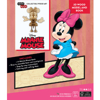 Incredibuilds Walt Disney Minnie Mouse 3D Wood Model and Book