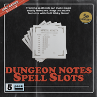Dungeon Sticky: Spell Slot Pack