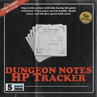 Dungeon Sticky: Health Points Pack