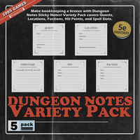 Dungeon Sticky Notes - Variety Pack