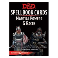 Dungeons & Dragons Spellbook Cards Martial Powers & Races Deck (61 Cards) Revised 2017 Edition
