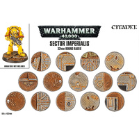 Warhammer 40K: Sector Imperialis 32mm Round Bases