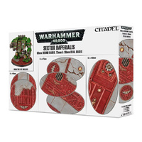 Warhammer 40K: Sector Imperialis 60mm Round & 75/90mm Oval Bases