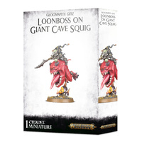 Warhammer Age of Sigmar: Gloomspite Gitz Loonboss On Giant Cave Squig