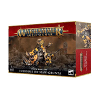 Warhammer Age of Sigmar: Orruk Warclans Tuskboss on Maw-Grunta