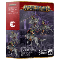 Warhammer Age of Sigmar: Gloomspite Gitz Snarlboss & Wolfgit Retinue