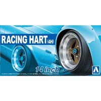 Aoshima 1/24 Racing Hart(4H) 14inch Plastic Model Kit