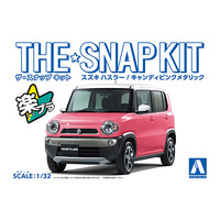 Aoshima 1/32 Snap Kit Suzuki Hustler (Candy Pink Metallic) Plastic Model Kit