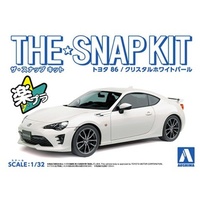 Aoshima 1/32 Toyota 86 (Crystal Pearl White) 005418 Plastic Model Kit