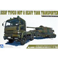 Aoshima 1/72 Mitsubishi Type 10 MBT & Heavy Semi Trailer