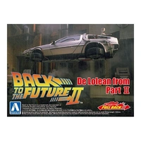 Aoshima 1/43 Back To The Future 1/43 Pullback Delorean From Part 2 Plastic Model Kit