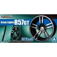 Aoshima 1/24 Gram Lights R57GT 20" Wheel Set Plastic Model Kit