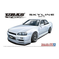 Aoshima 1/24 Uras ER34 Skyline Type-R '01 (Nissan) Plastic Model Kit