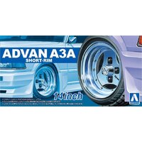 Aoshima 1/24 Advan A3A Short-Rim 14 Inch Plastic Model Kit