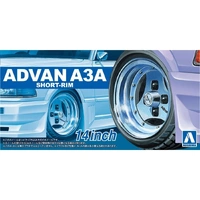 Aoshima 1/24 Advan A3A Short-Rim 14 Inch Plastic Model Kit