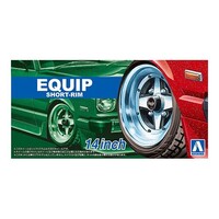 Aoshima 1/24 Equip Short-Rim 14 Inch Plastic Model Kit