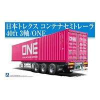 Aoshima 1/32 Nippon Trex Container Trailer/Ocean Network Express Plastic Model Kit